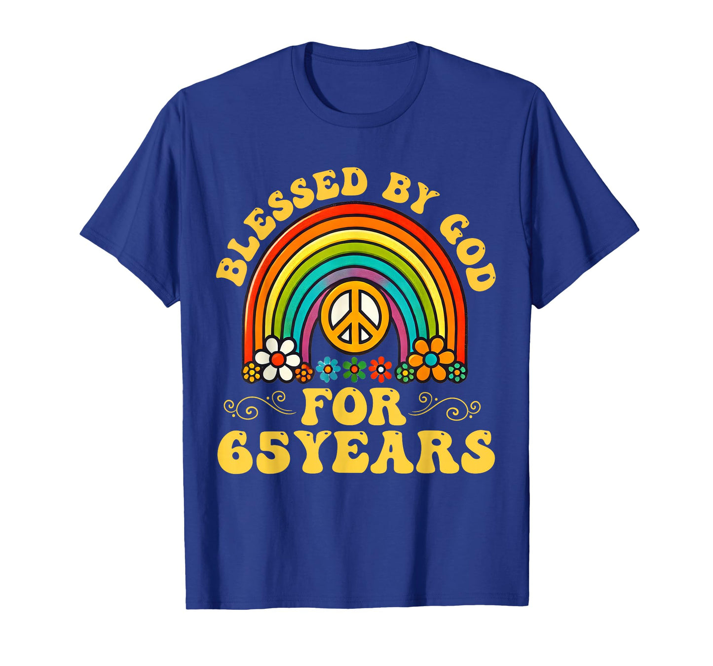 Blessed By God For 65 Years Sixty Five 65th Birthday T-Shirt