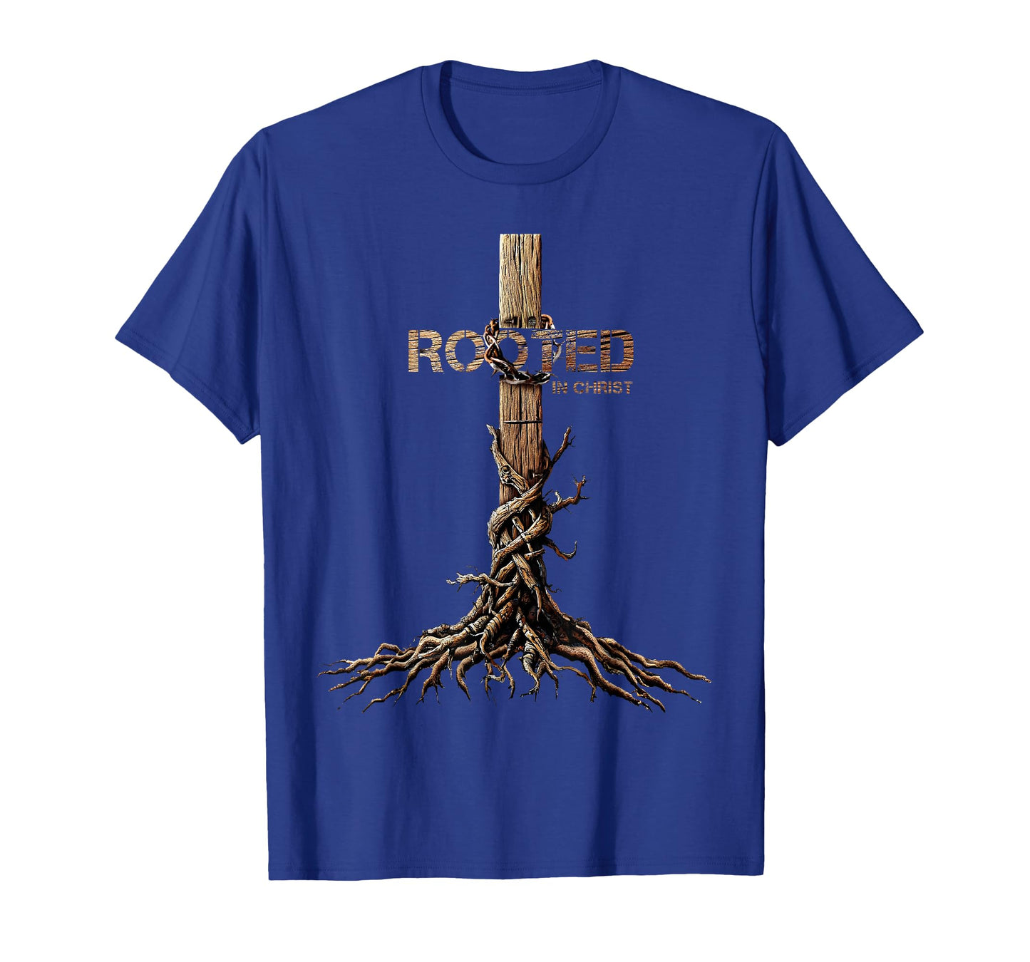 Rooted in Christ Shirt, Jesus Shirts, Cross Christian T-Shirt