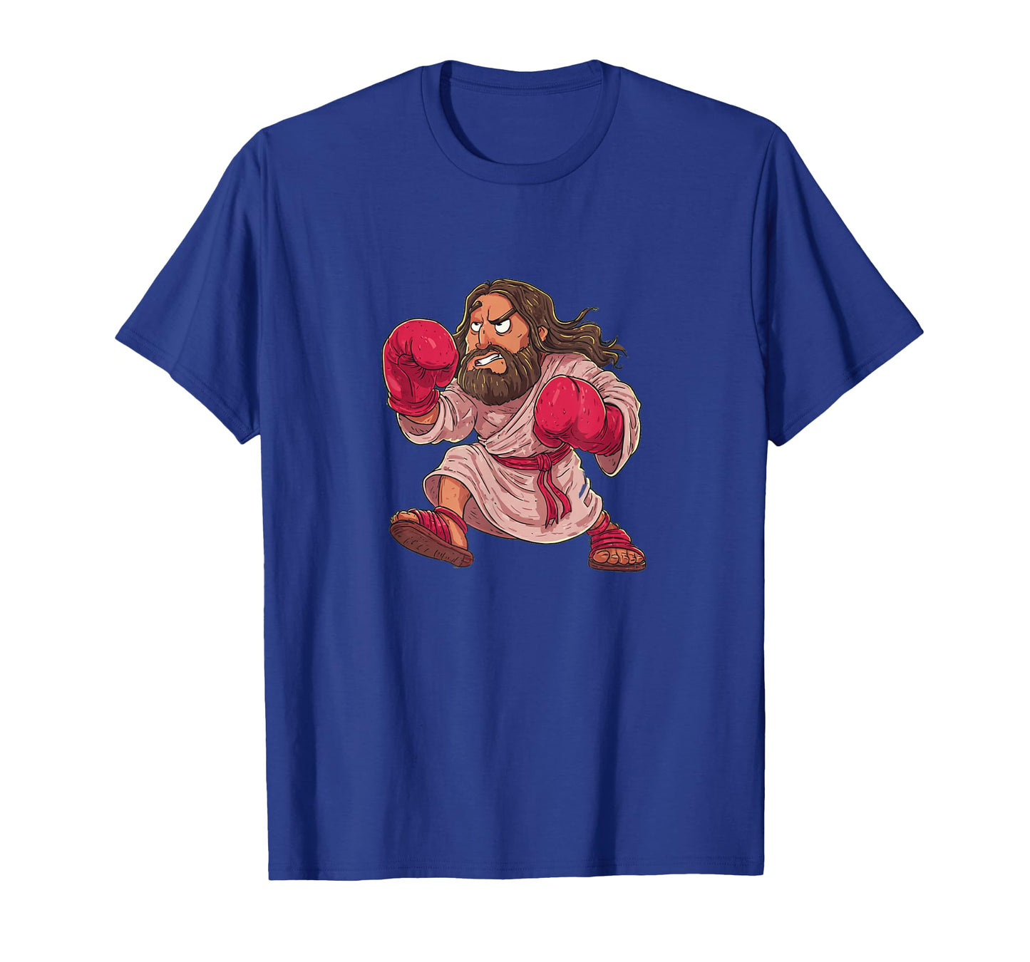 Nice Jesus Costume with Punching and Fight Look T-Shirt