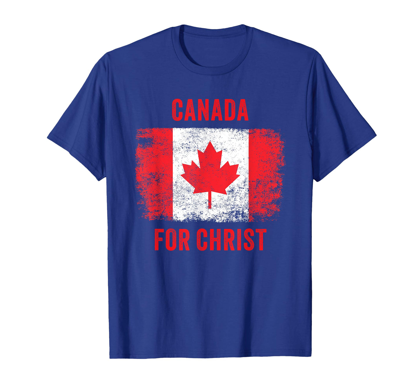 Canada for Christ – Canadian Flag Cross Revival Graphic T-Shirt