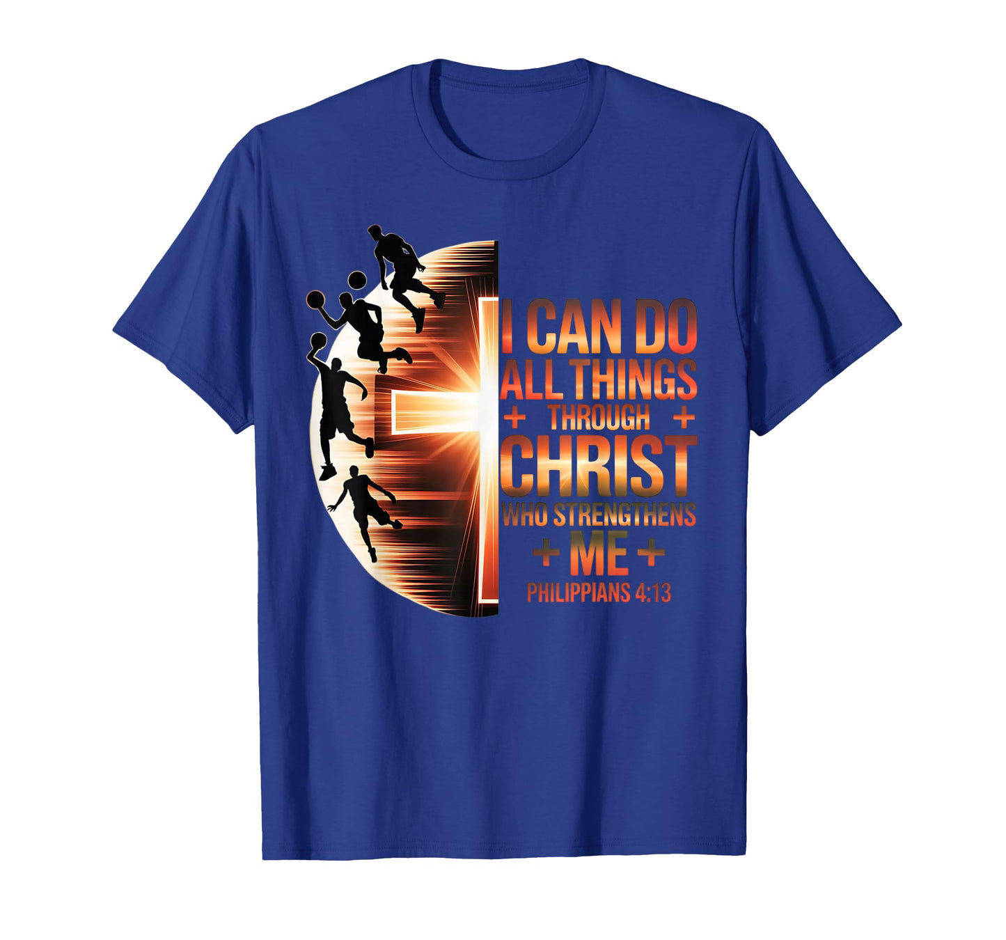 Funny Christian Basketball Athlete Bible Verse Sports Team T-Shirt