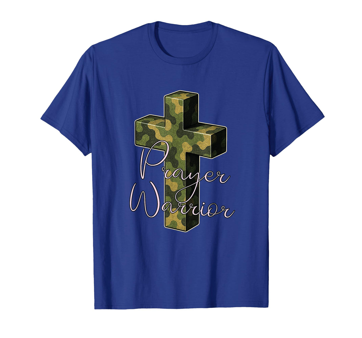 Prayer Warrior Cross Crucifix Pray Pink Camo T-Shirt