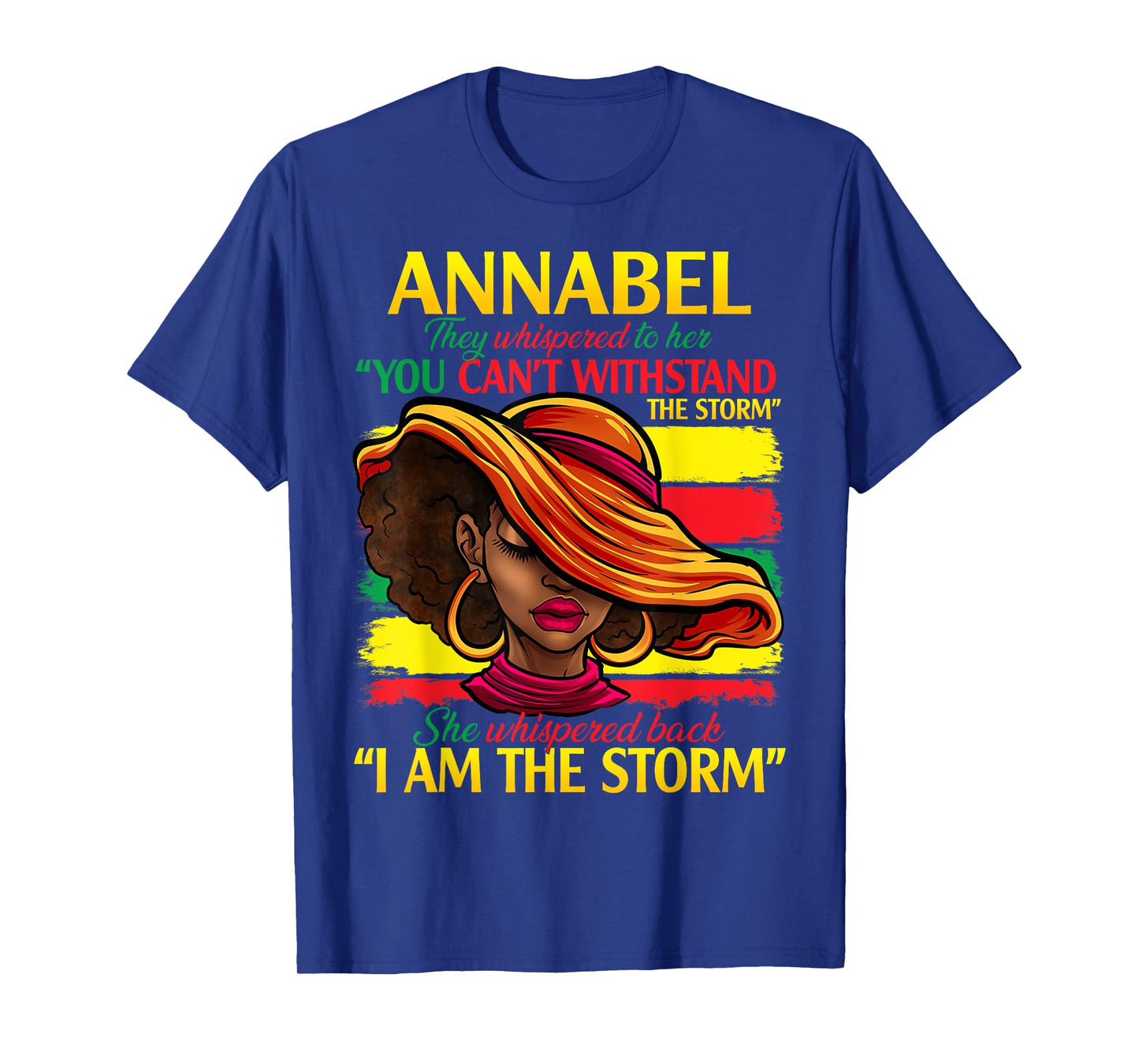 ANNABEL First Name Family Surname Black History Month T-Shirt