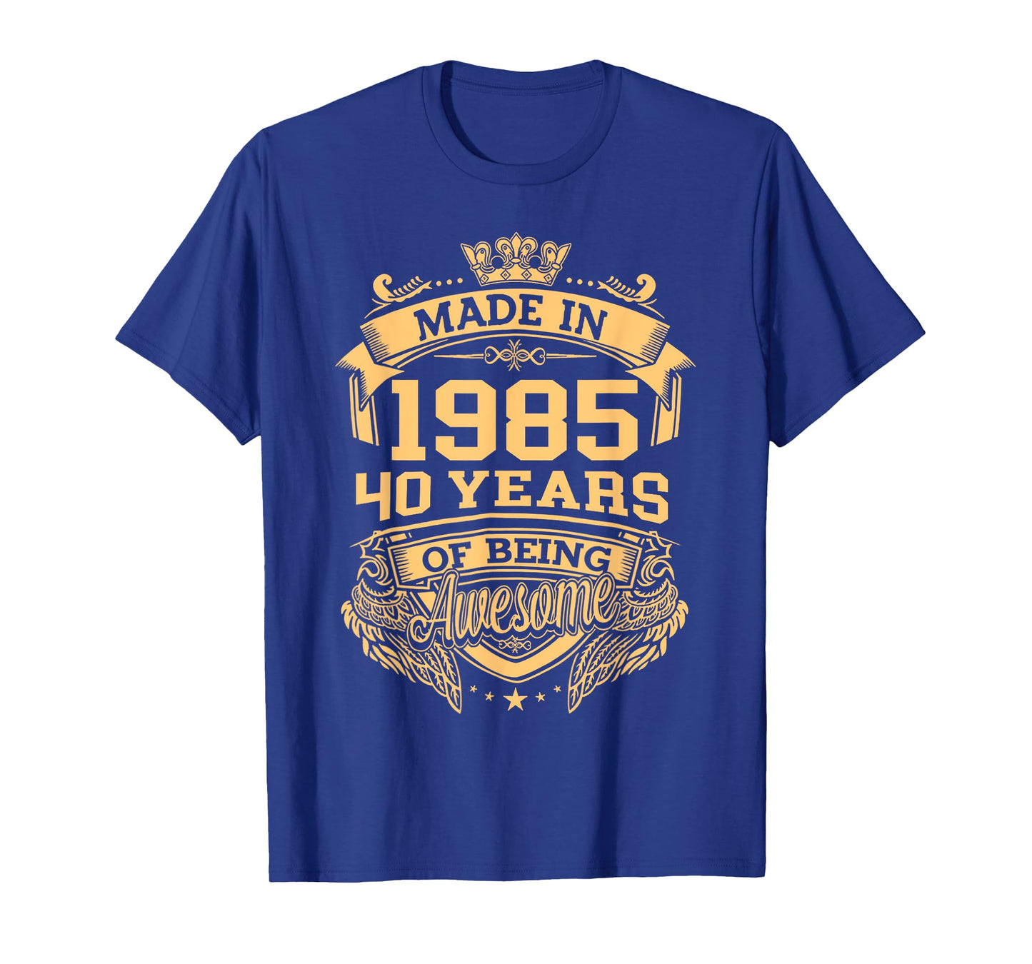 Made In 1985 40 Years Of Being Awesome Vintage 40th Birthday T-Shirt