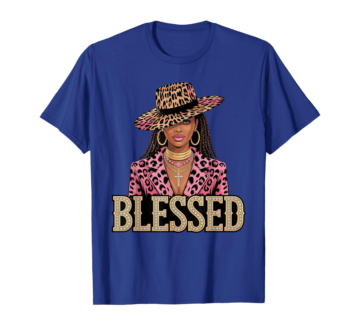 Blessed Black Cowgirl Western Swag African Christian Woman T-Shirt