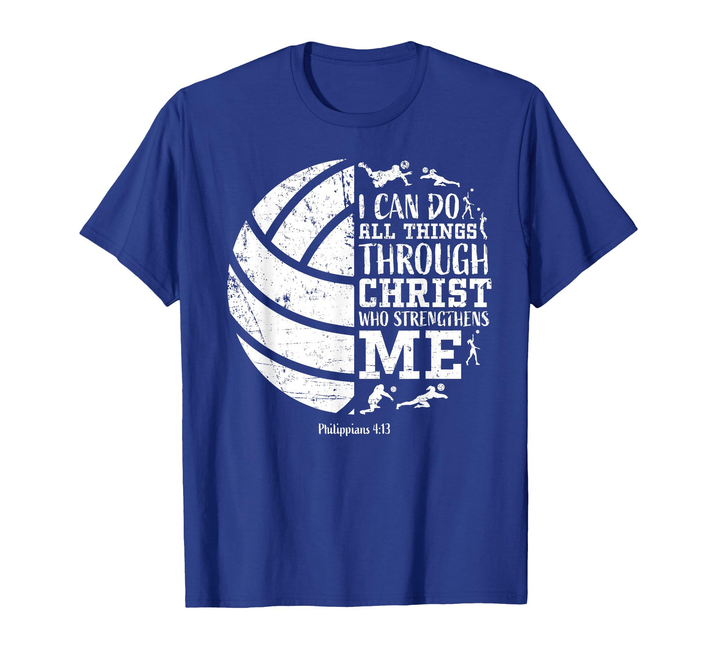 Volleyball Gifts Teen Girls Women Men Boy Christian Verse T-Shirt
