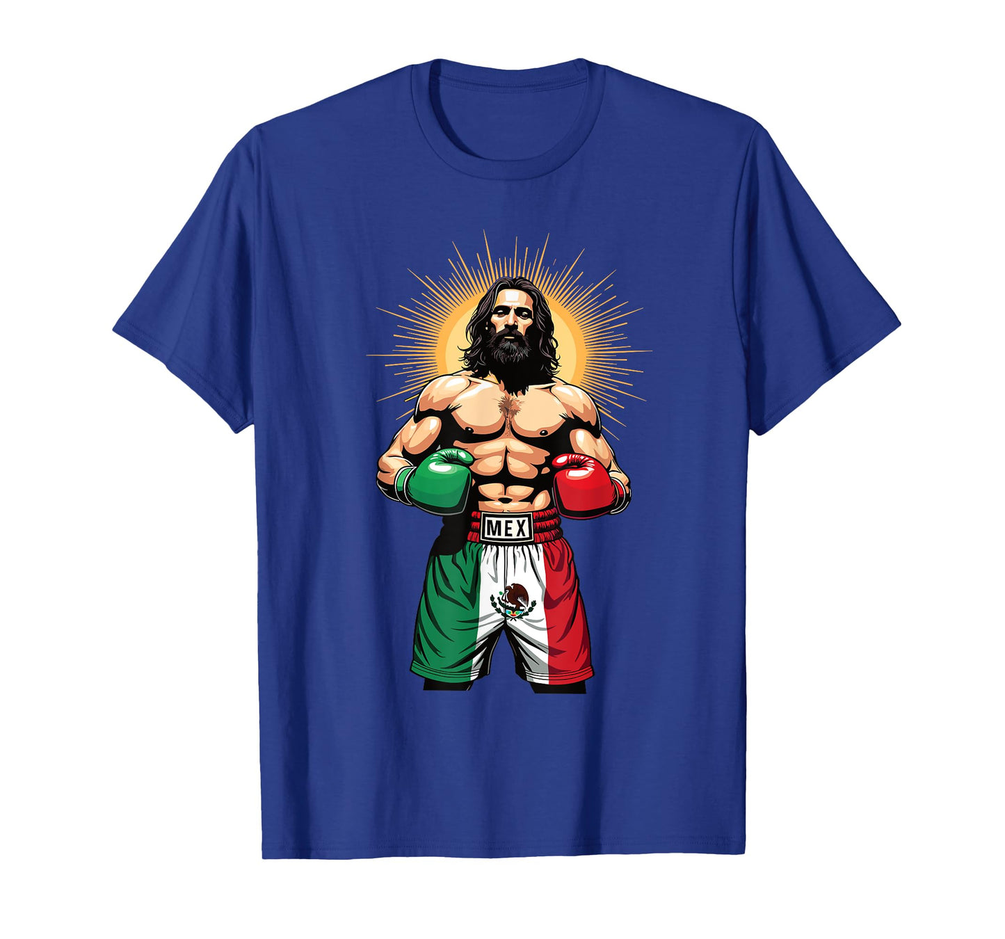 Mexican Boxing Jesus Christ Mex Boxing Shorts T-Shirt