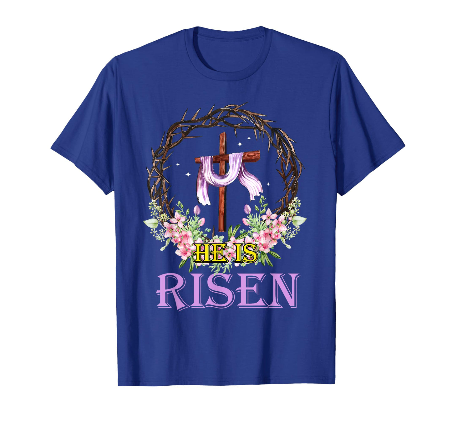 He Is Risen Cross Christian Jesus Easter T-Shirt