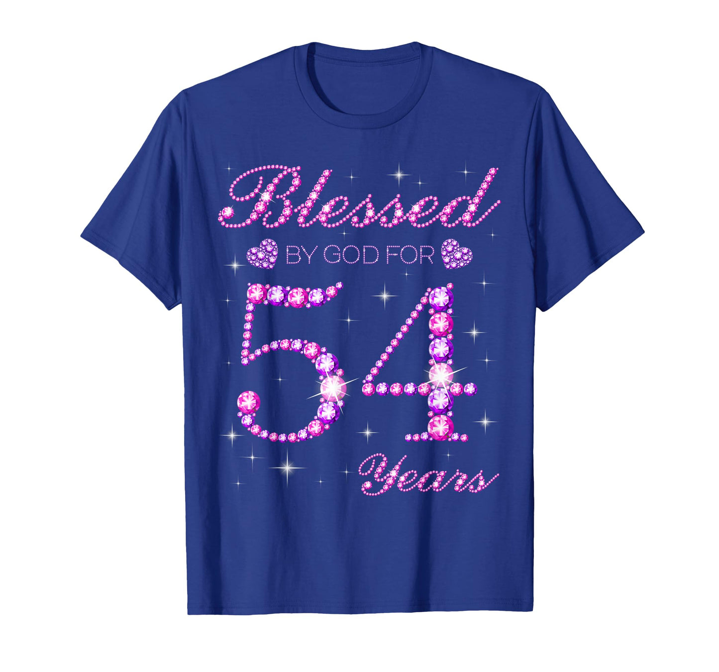 Blessed by God for 54 Years Old 54th Birthday Party T-Shirt