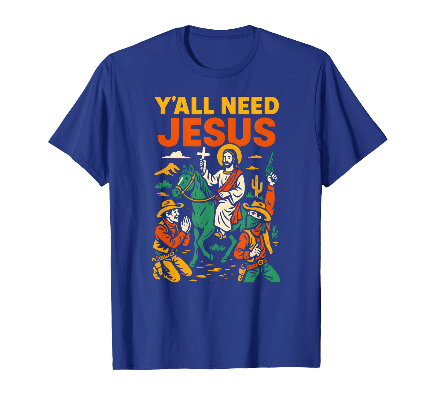 Christian Parody Yall Need Jesus Fun Womens Christian Faith T-Shirt