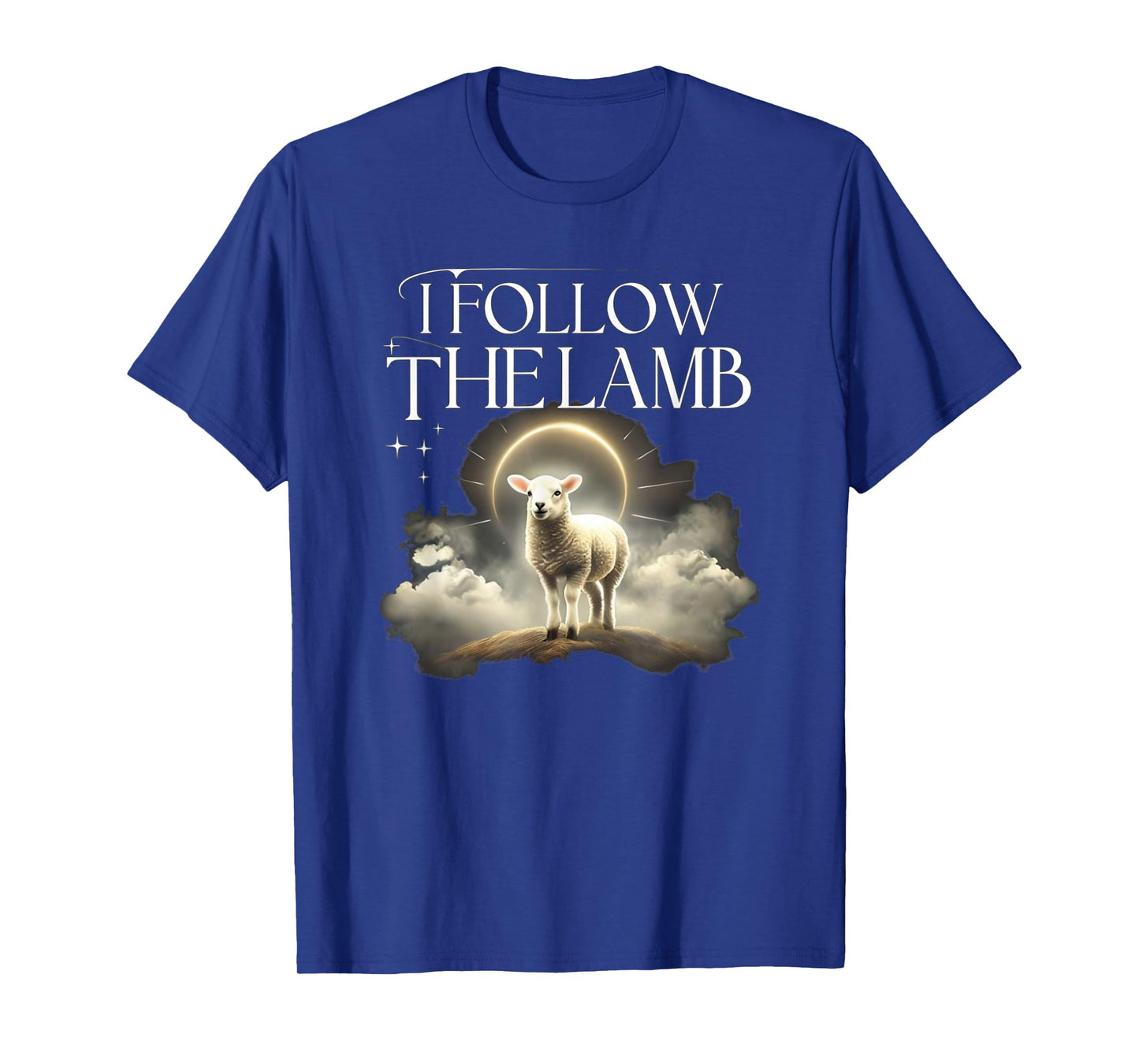 I Follow The Lamb – Christian Spiritual Light Design T-Shirt