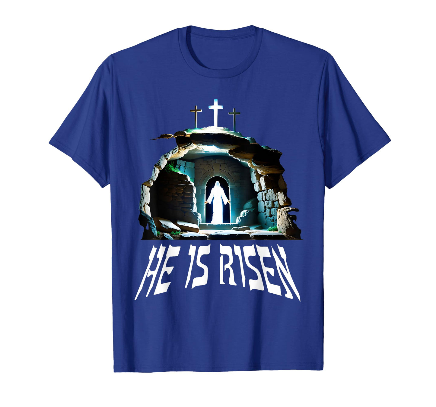 Resurrection Jesus Empty Tomb He Is Risen Glory tee T-Shirt