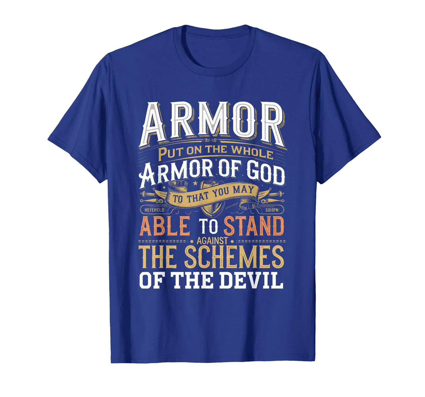 Armor of God Ephesians 6:17 Bible Verse Christian T-Shirt