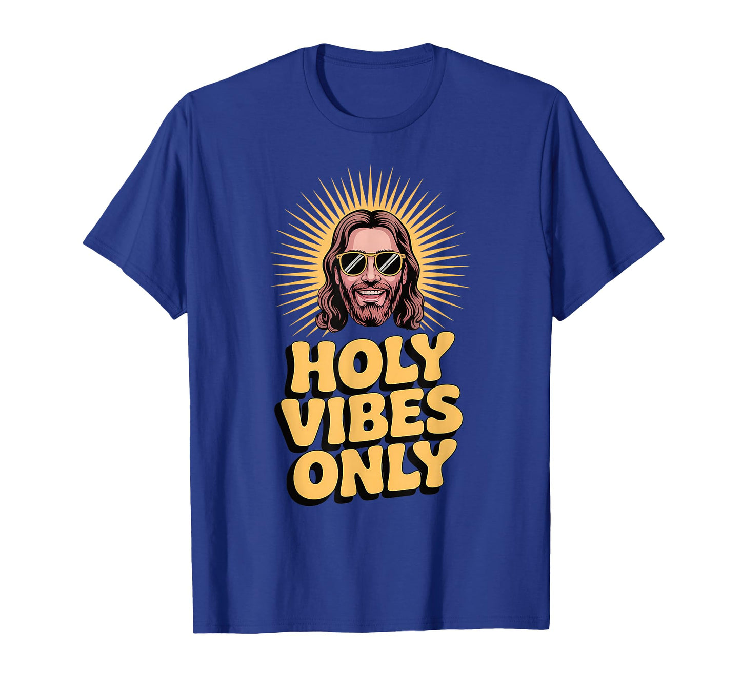 Holy Vibes Only Funny Jesus Religious Christian Faith T-Shirt