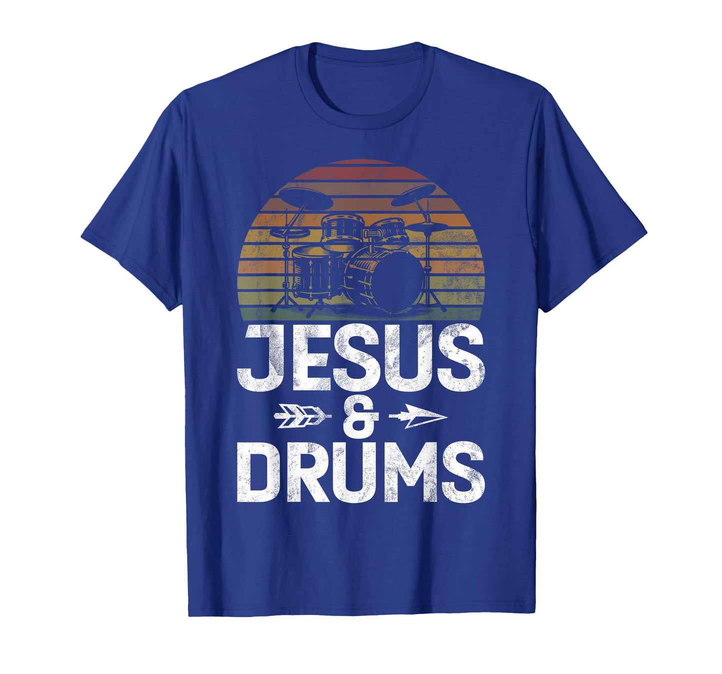 Christian Drummer Jesus Drums Drumsticks Faith Worship T-Shirt