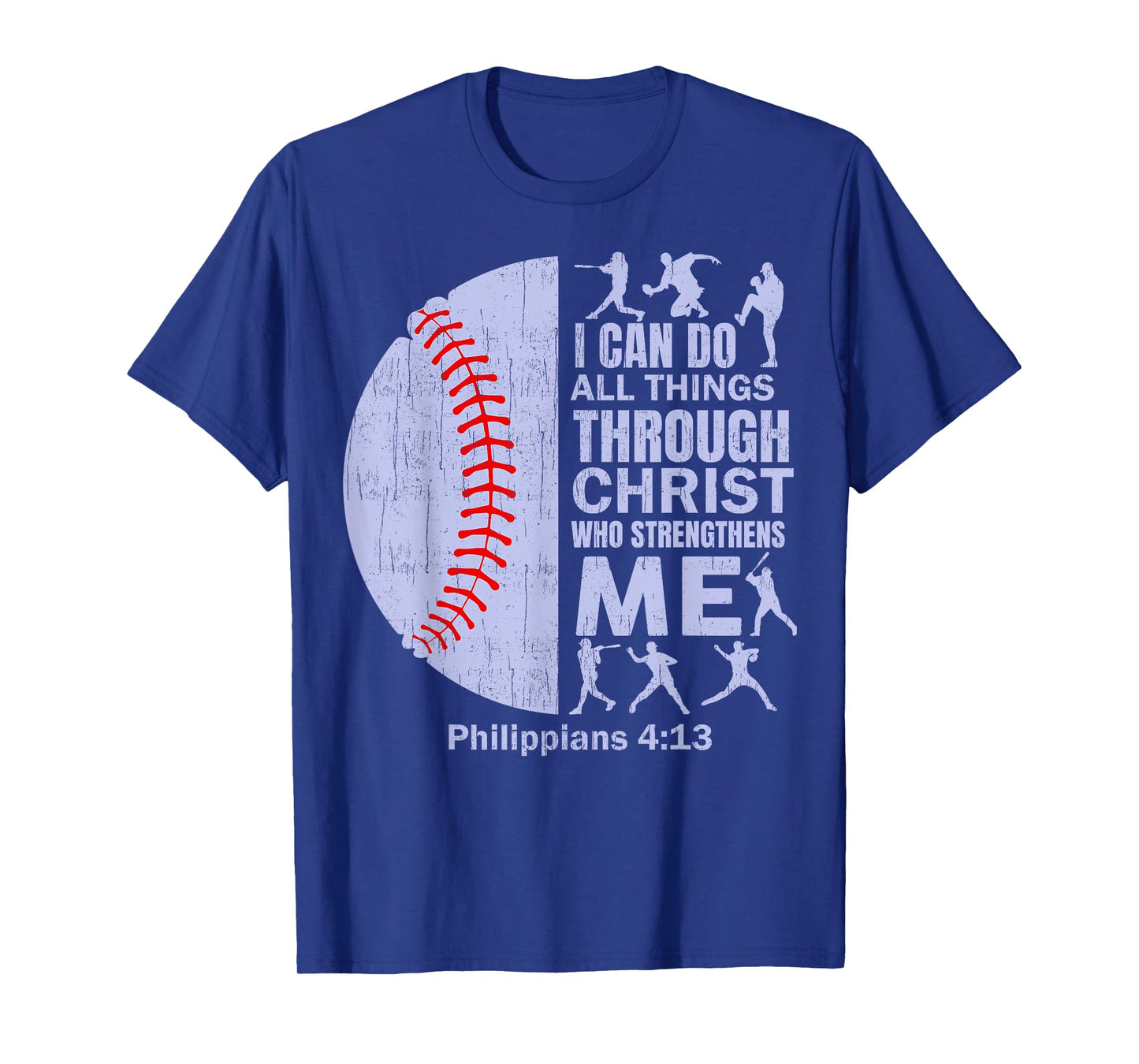 Christian Baseball T Shirt Christ Bible Verse Men Boys Kids T-Shirt
