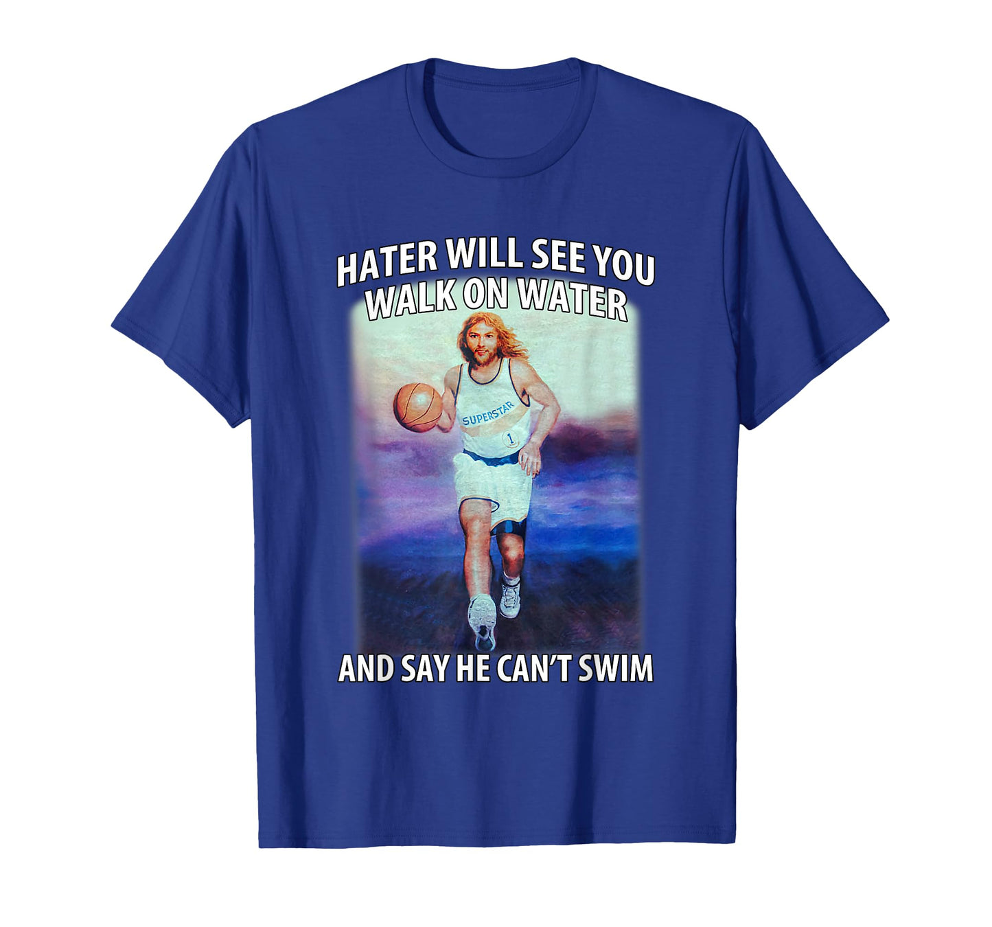 Retro Haters Will See You Walk Jesus On The Water Motivation T-Shirt