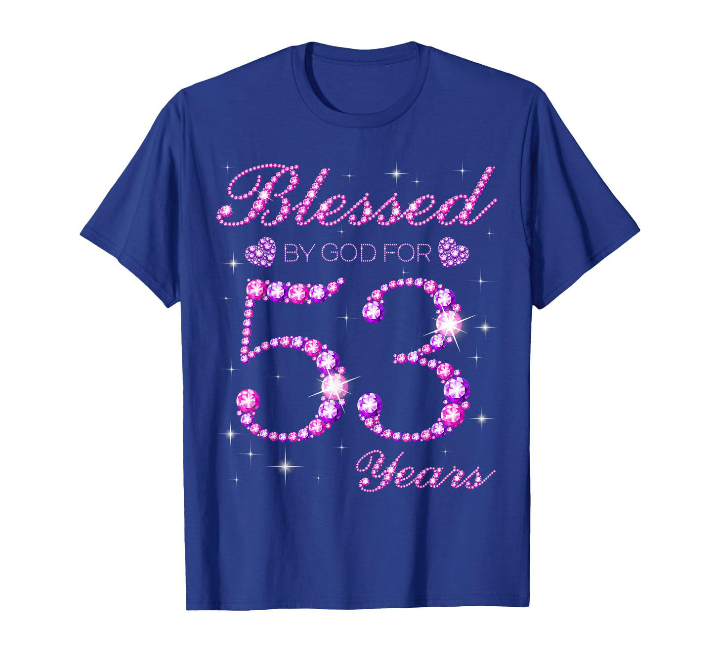 Blessed by God for 53 Years Old 53rd Birthday Party T-Shirt