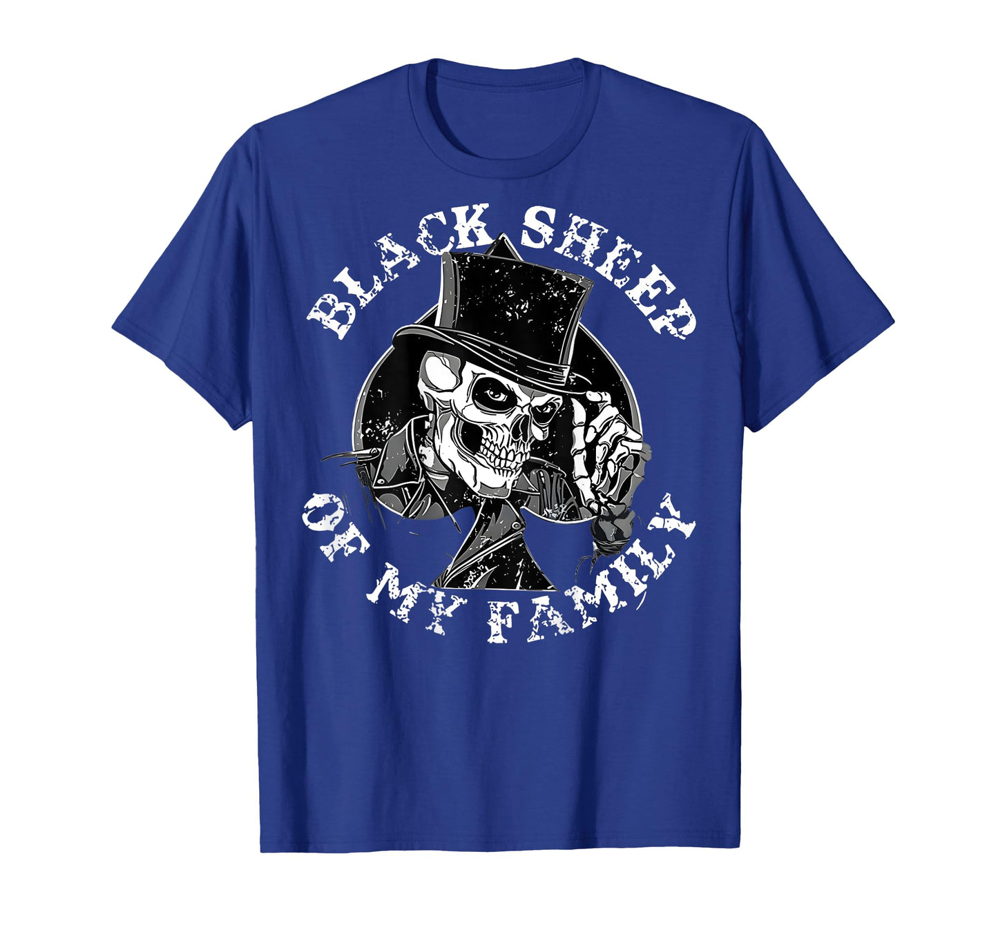 Black Sheep of My Family Skull Hat Funny Quote Family Gen X T-Shirt