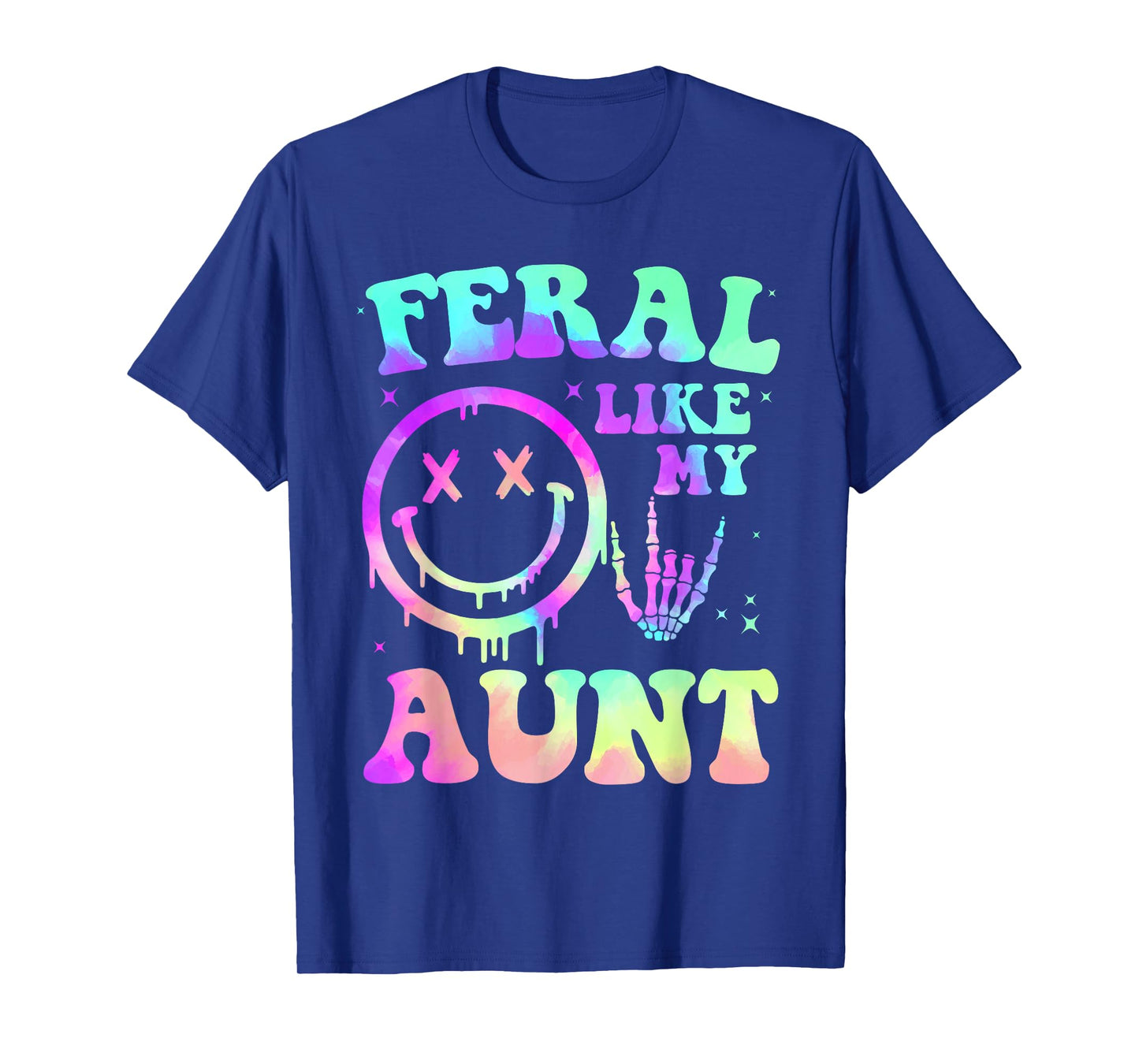 Feral Like My Aunt Funny Feral Nephew Niece Aunt Mothers Day T-Shirt