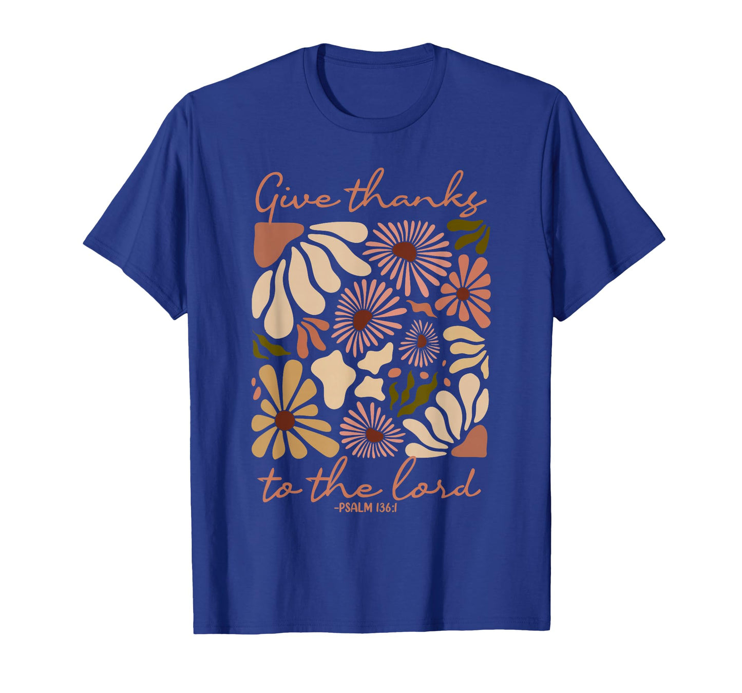 Give Thanks To The Lord Jesus Christian Thanksgiving Autumn T-Shirt