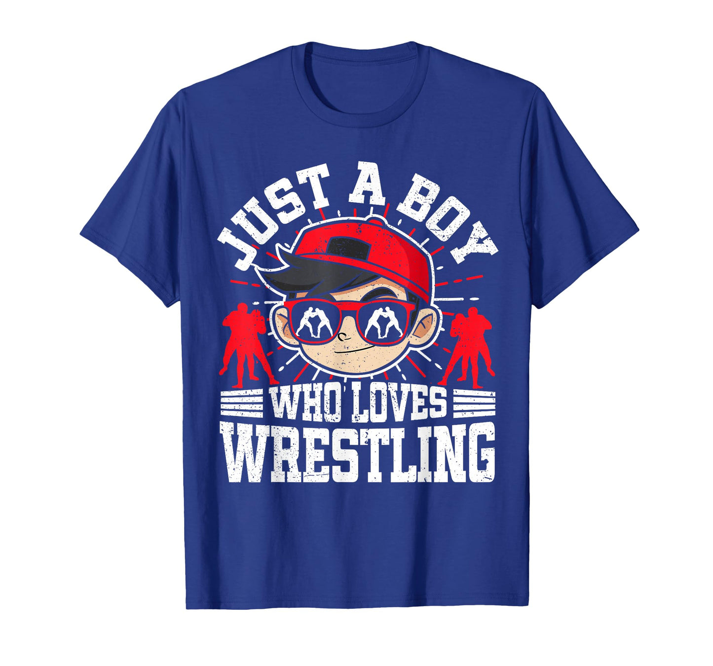 Just A Boy Who Loves Wrestling, Boys & Kids, Wrestler T-Shirt