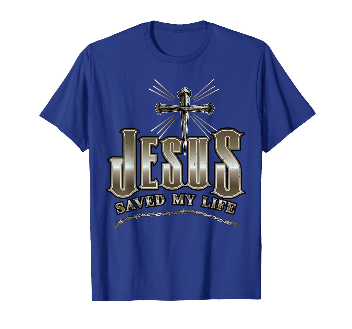 Cross Jesus Christ Saved My Life Christian Savior Religious T-Shirt