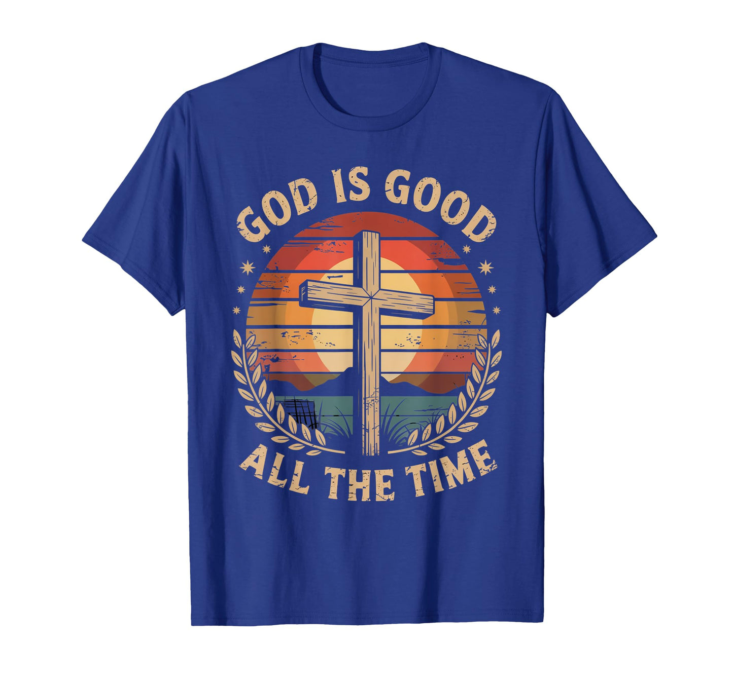 Vintage Retro Christian God is Good All The Time Jesus T-Shirt