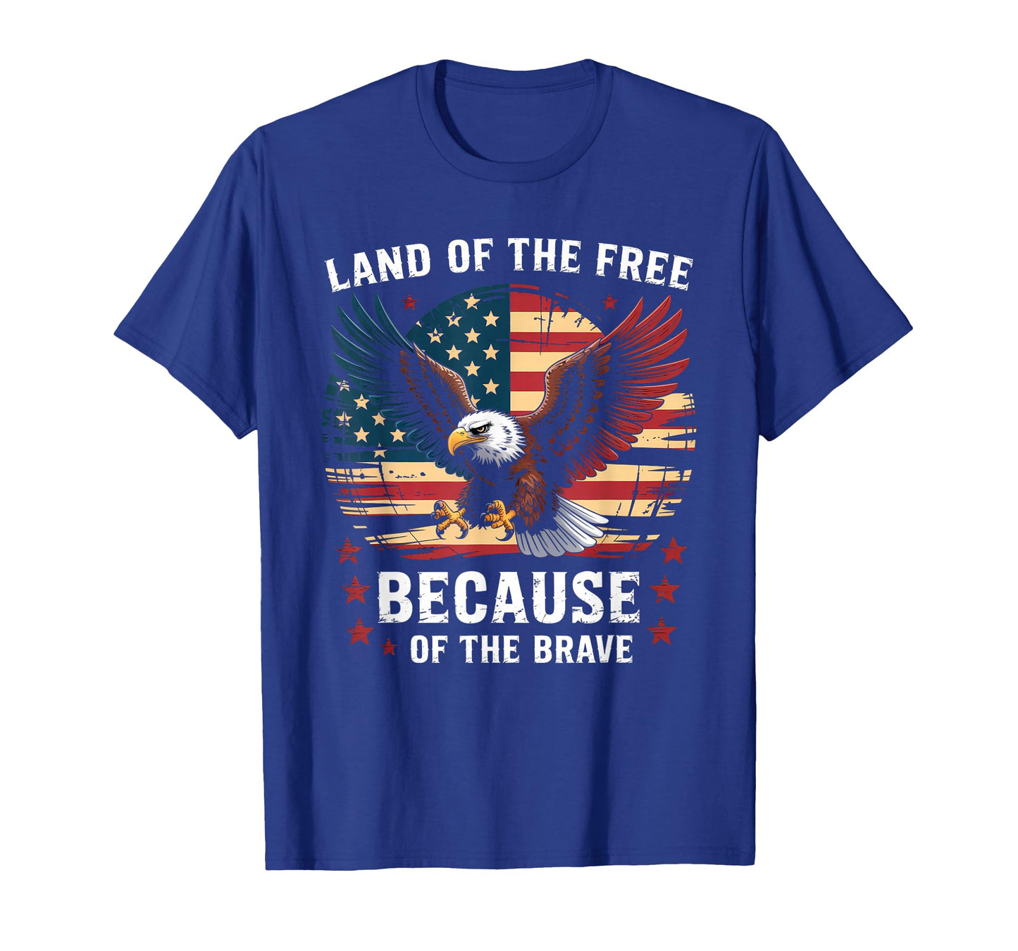 America Eagle Land of the Free Because of the Brave T-Shirt