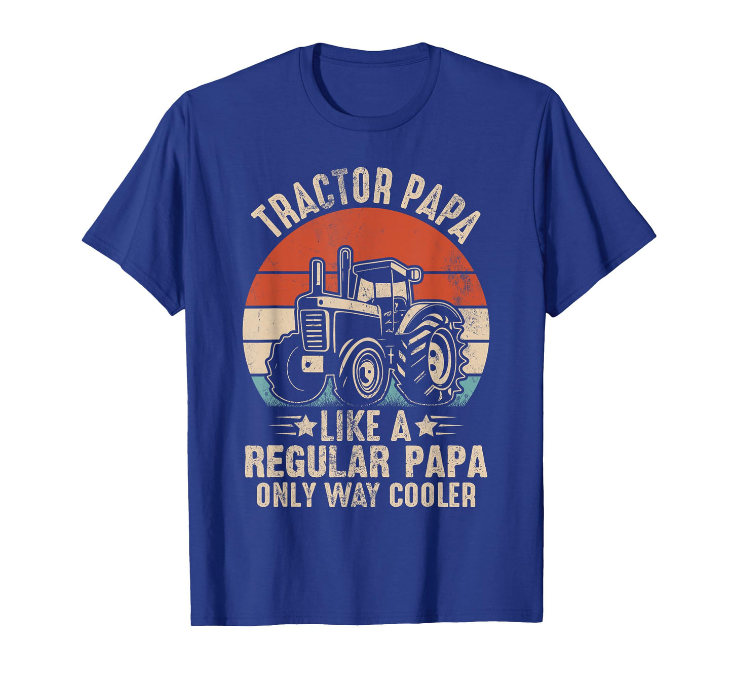 funny tractor shirts men Tractor papa like a regular papa T-Shirt