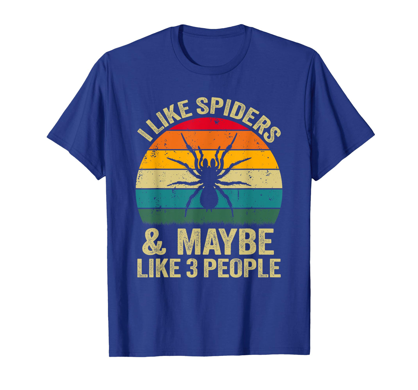 I Like Spiders And Maybe Like 3 People, Funny Spider Retro T-Shirt