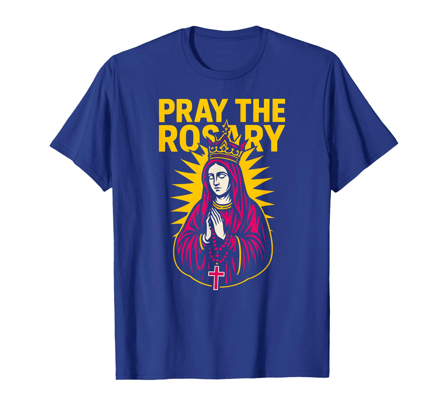 Catholic Pray The Rosary Vintage Mens Surgery Recover T-Shirt