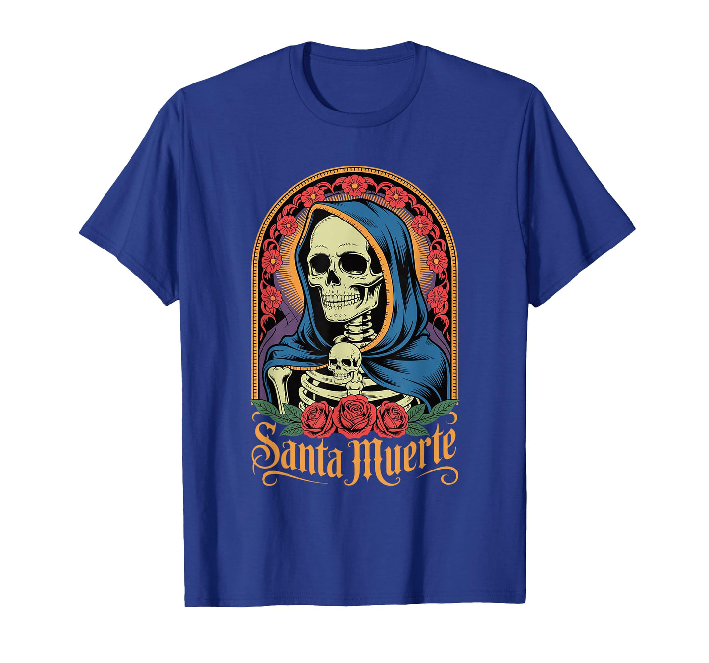 La Santa Muerte Mexican Folk Saint Devotional Religious Art T-Shirt