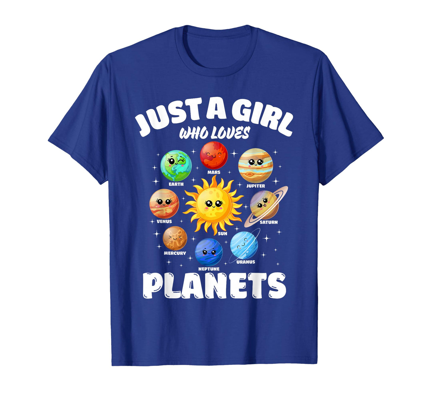 Just A Girl Who Loves Planets, Solar Space Science Lover T-Shirt