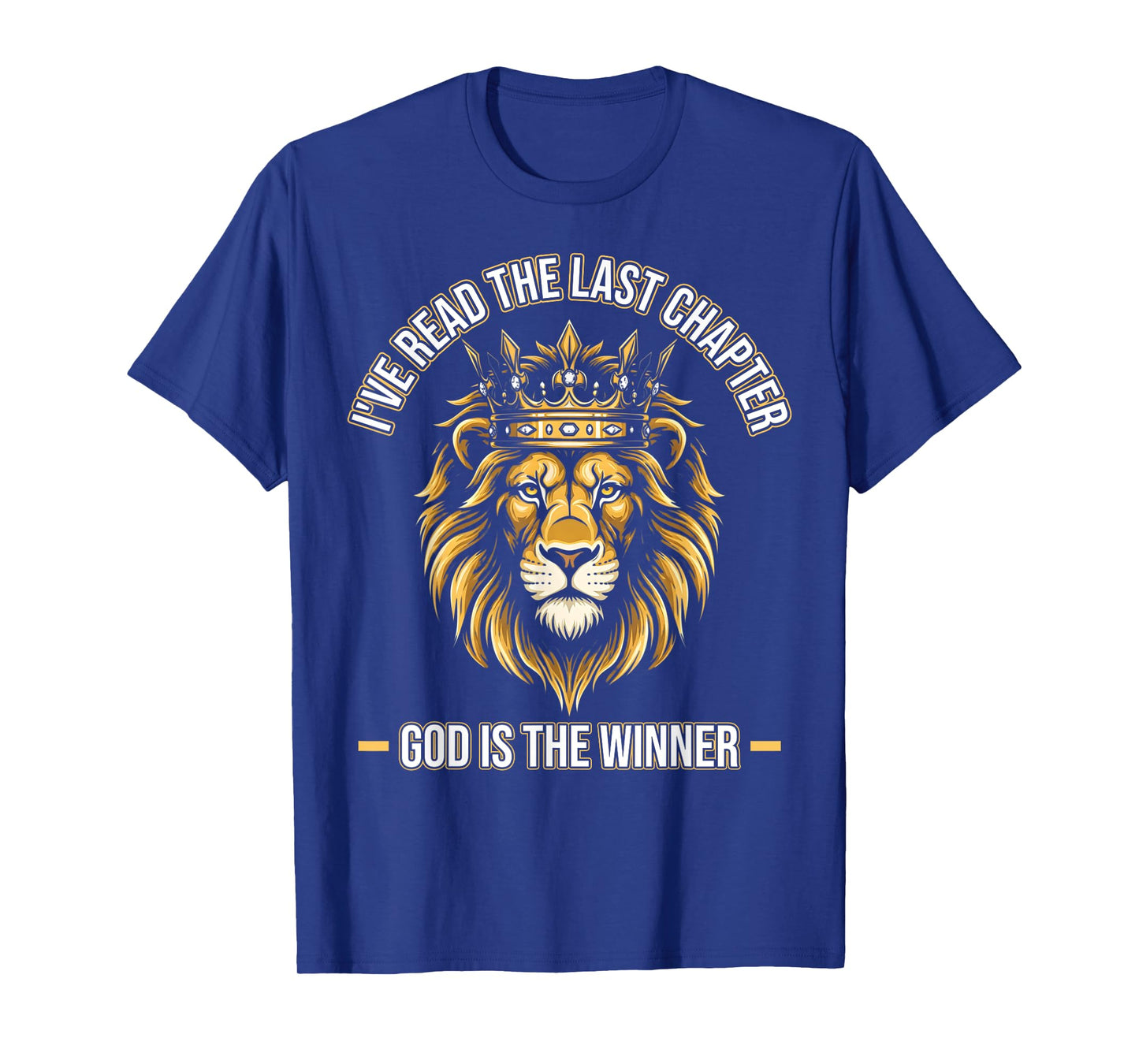 God Is the Winner – Bold Christian Lion of Judah Design T-Shirt