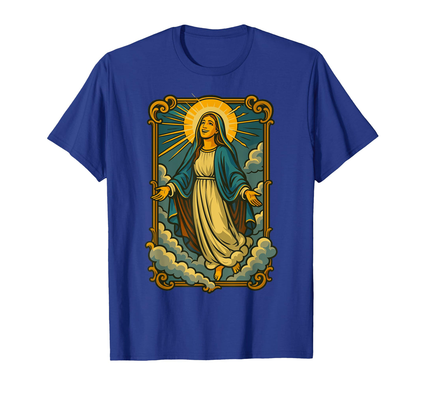 Assumption of Mary Blessed Mother Catholic Religious Faith T-Shirt