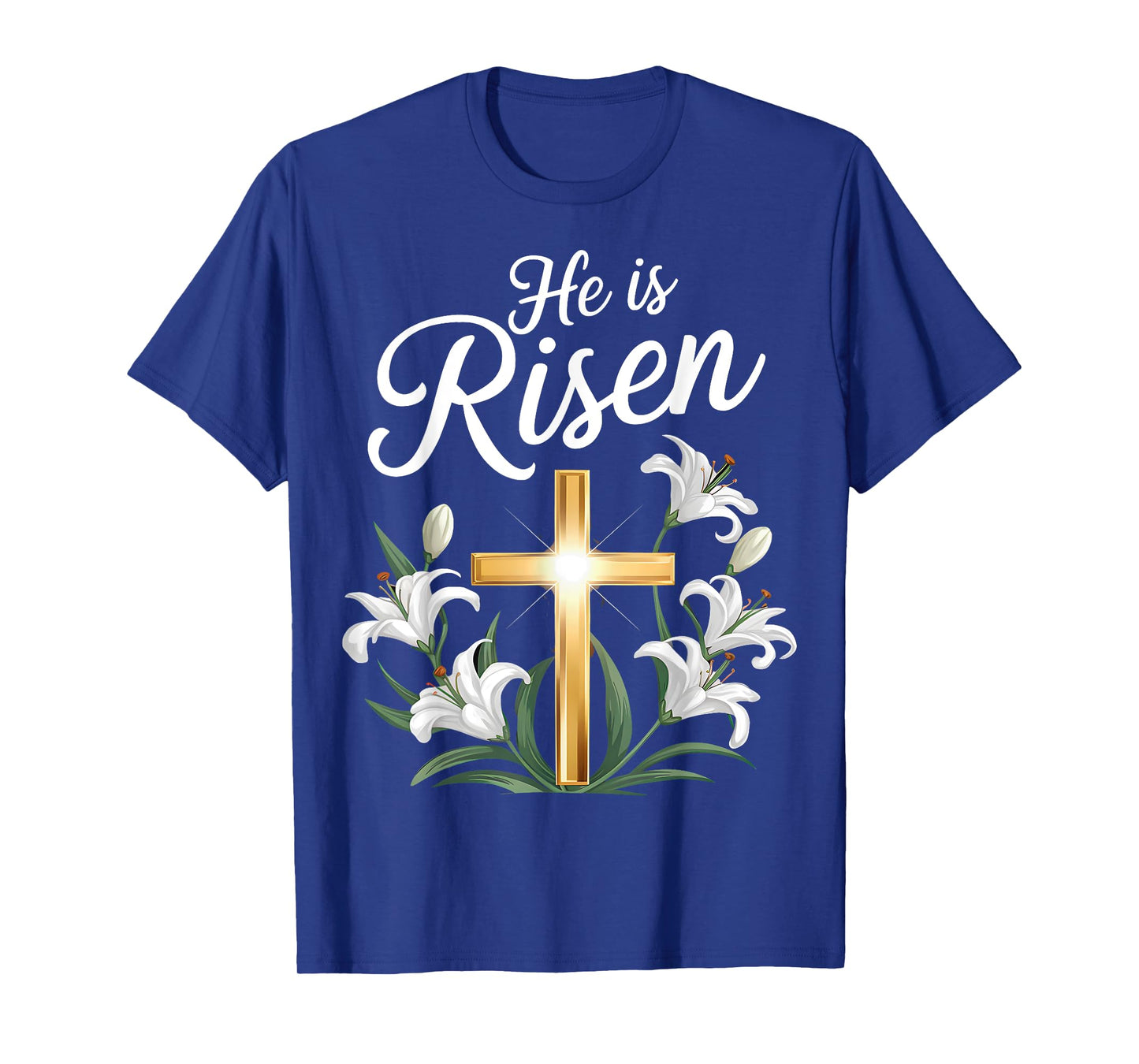 He Is Risen Christian Easter Cross T-Shirt