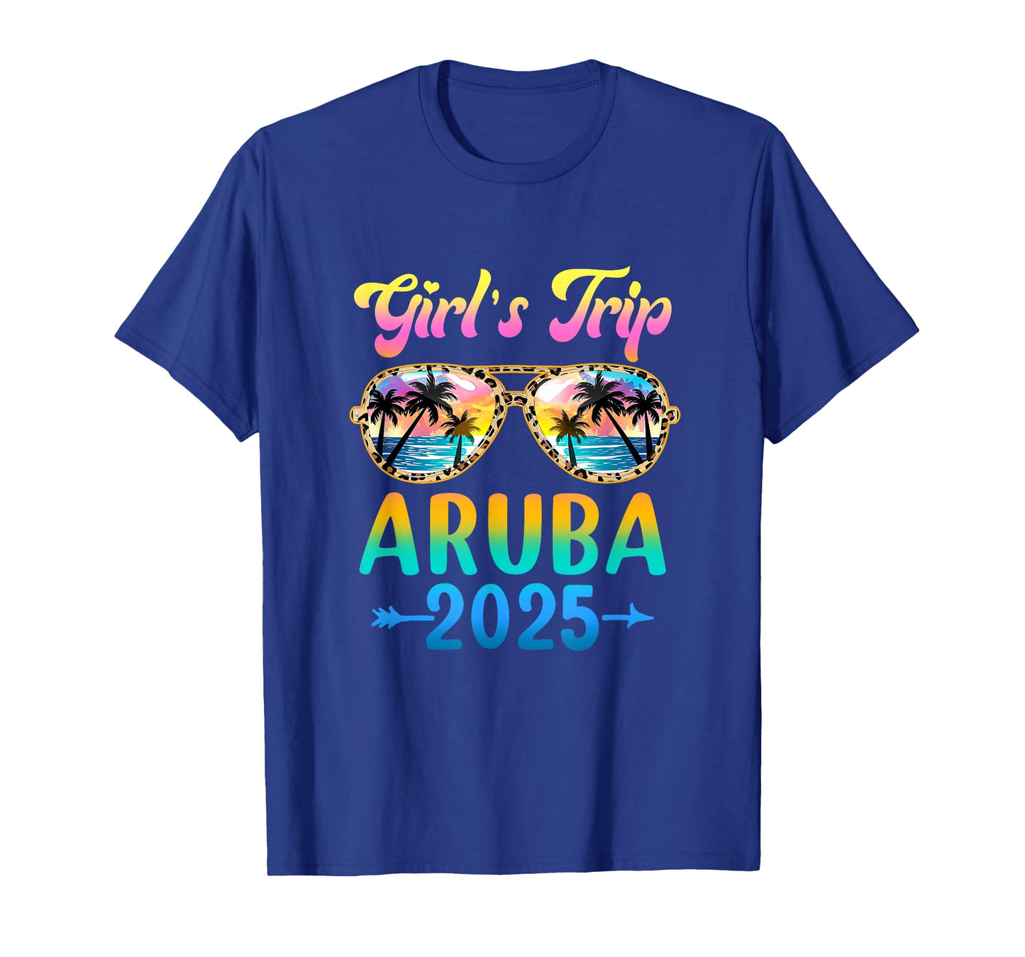 Girl's Trip Aruba 2025 Summer Vacation Sunglasses T-Shirt