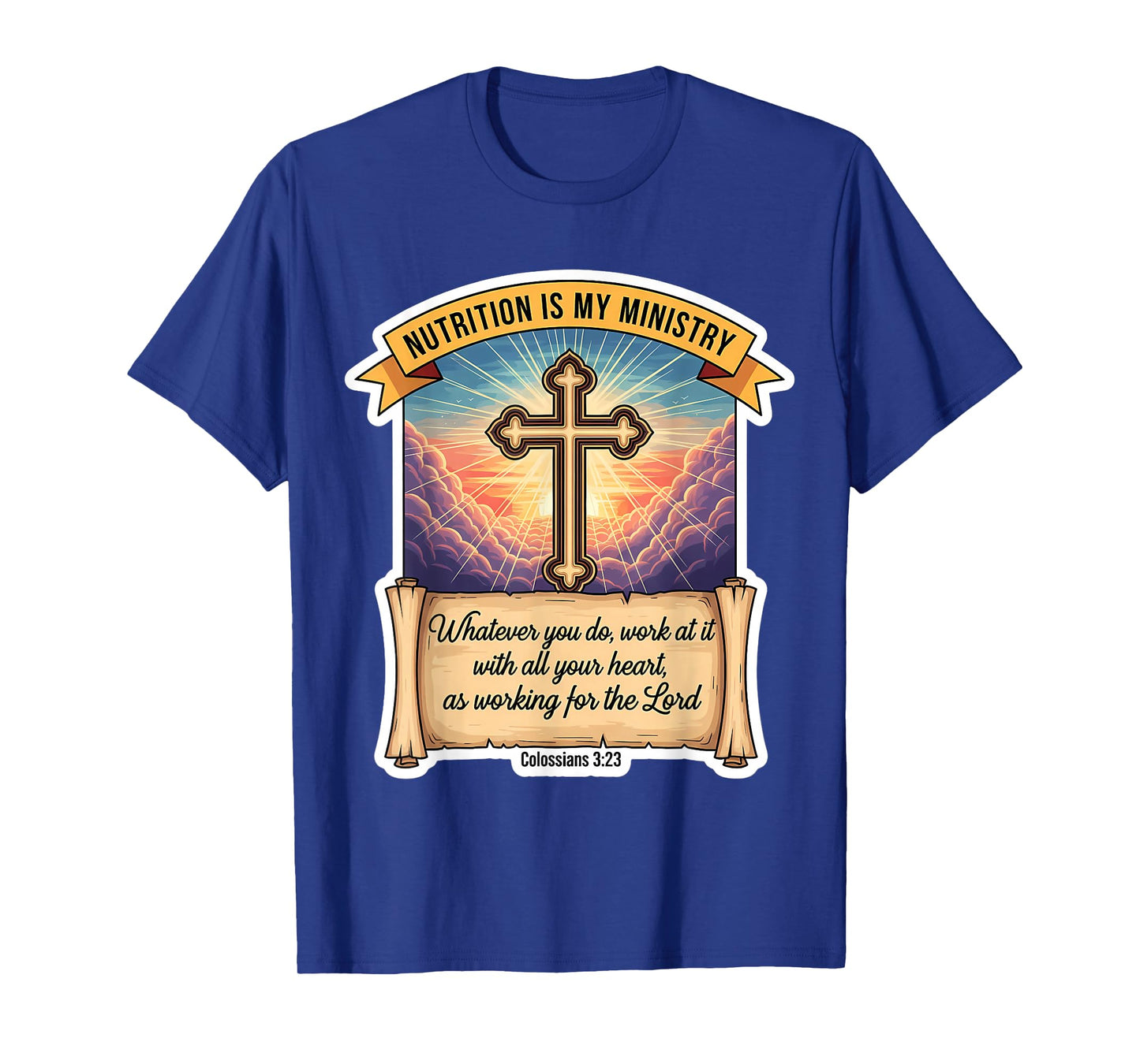 Christian Nutritionist Nutrition is My Ministry Dietitian T-Shirt