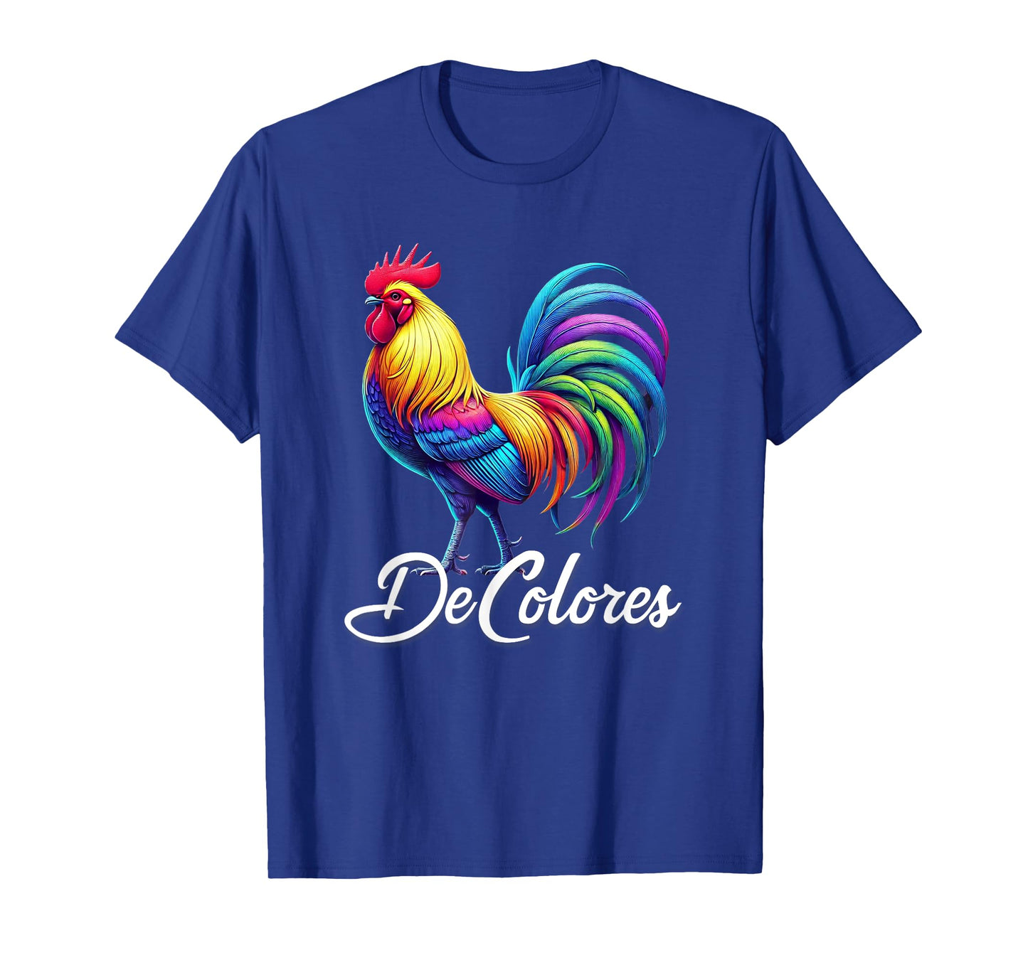 DeColores Cursillo Rainbow Rooster Catholic T-Shirt