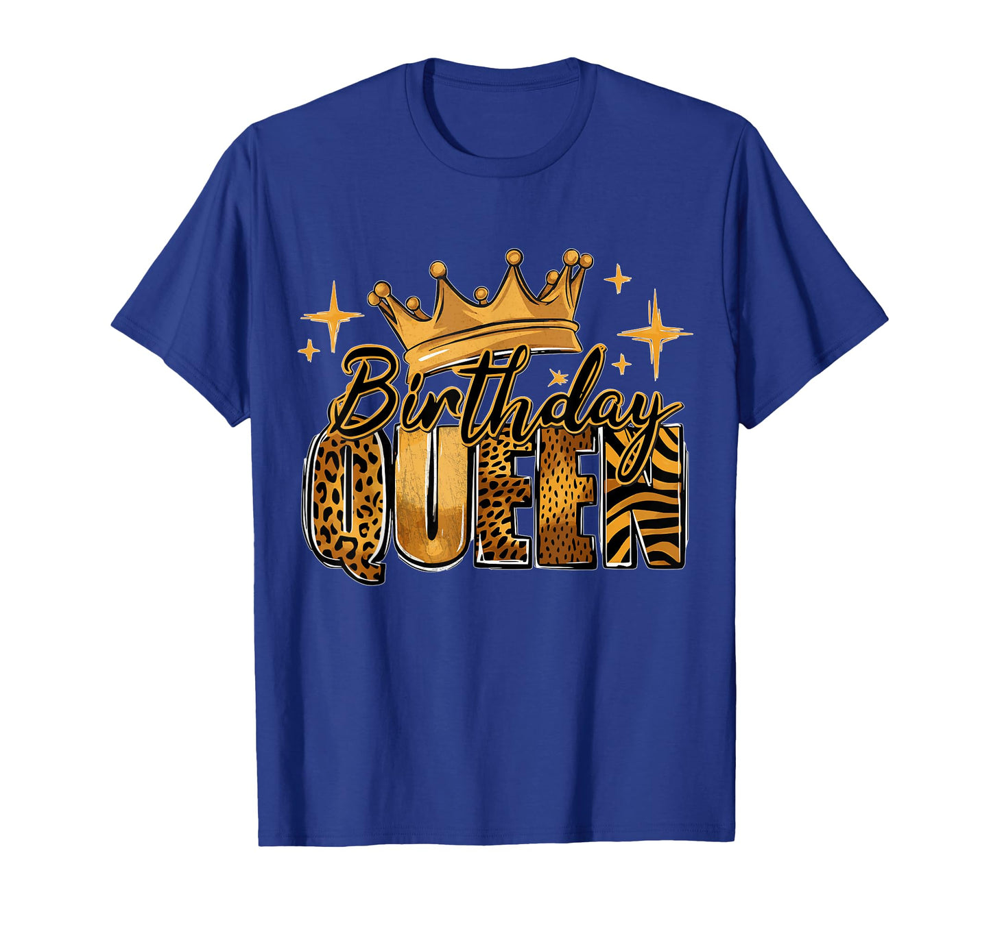 Birthday Queen Golden Crown American Afro Girls Women party T-Shirt