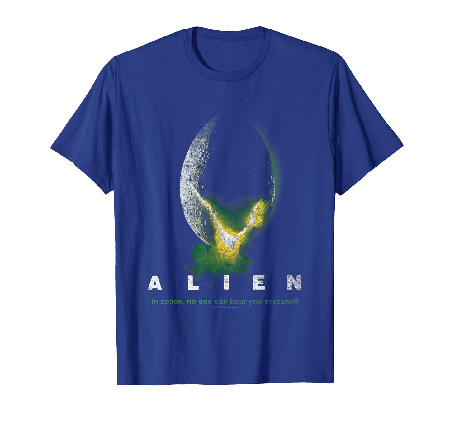 Aliens In Space No One Can Hear You Scream Distressed Logo T-Shirt