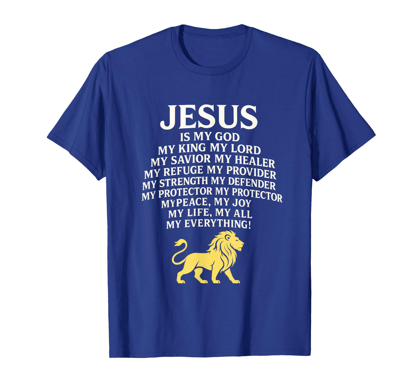 Jesus - Lion Christian Faith Religion Savior T-Shirt