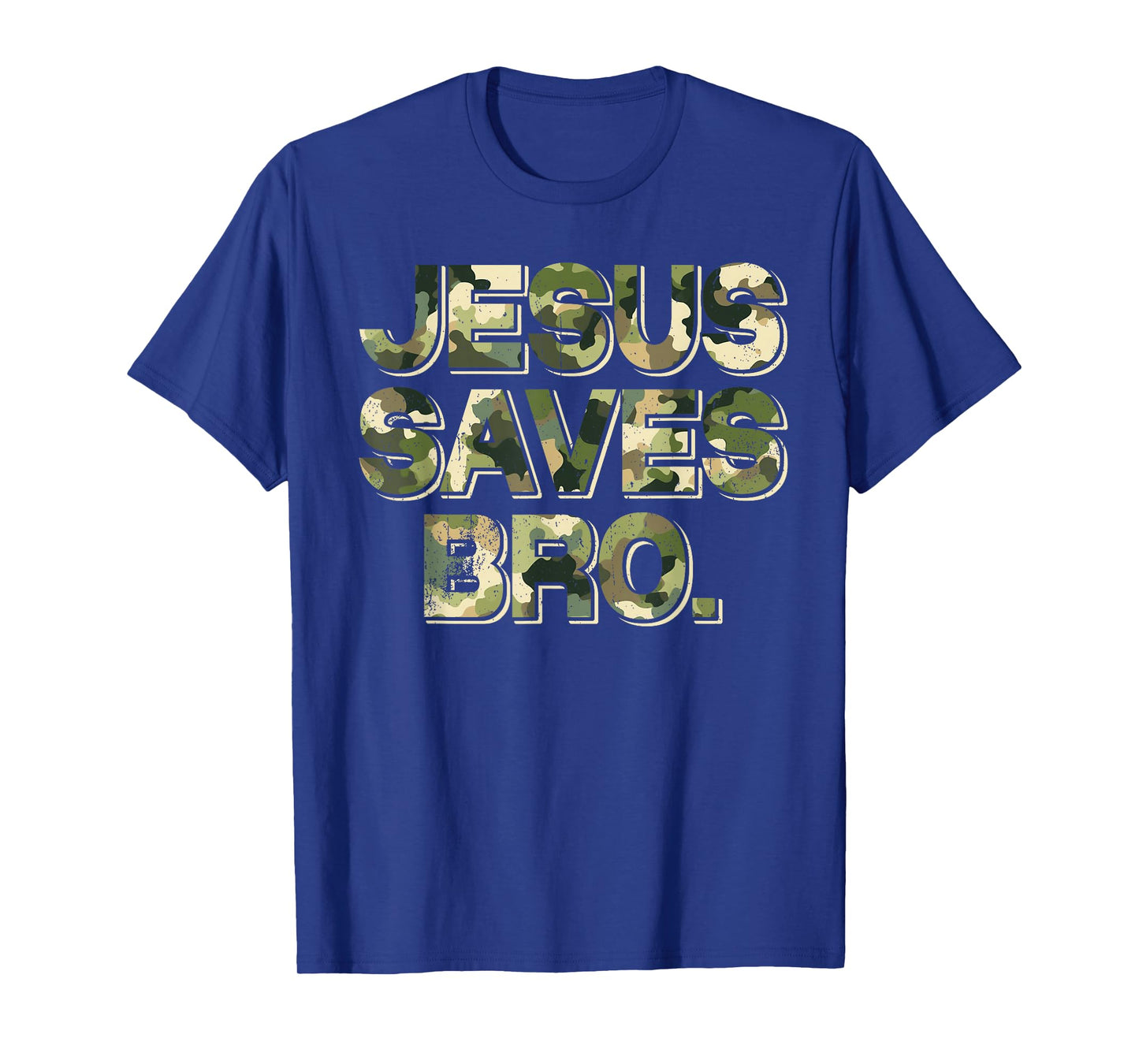 Vintage Camo Jesus Saves Bro T Shirt Christian Religion T-Shirt