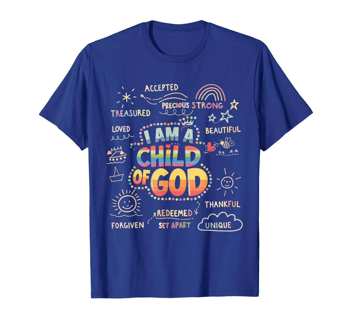 I am a Child of God Christian Retro Jesus Faith Design Gifts T-Shirt
