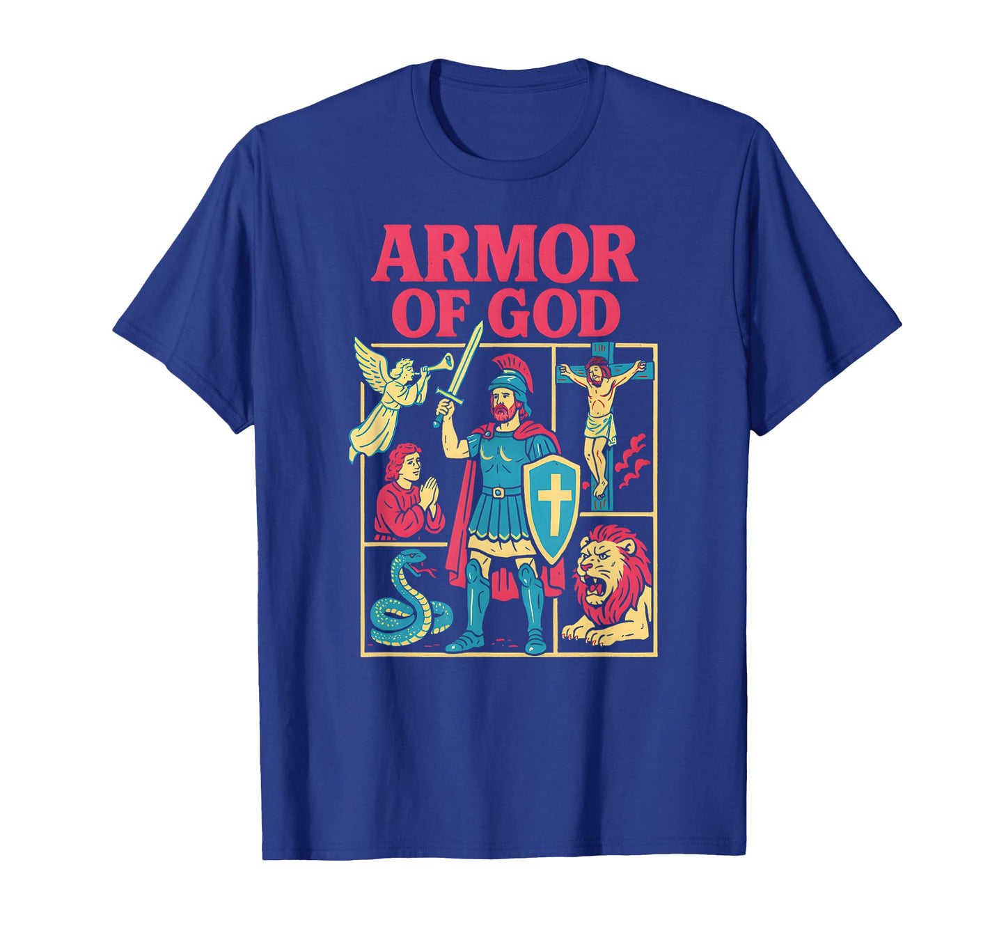 Christian Warrior Armor of God Cool Mens Christian Faith T-Shirt
