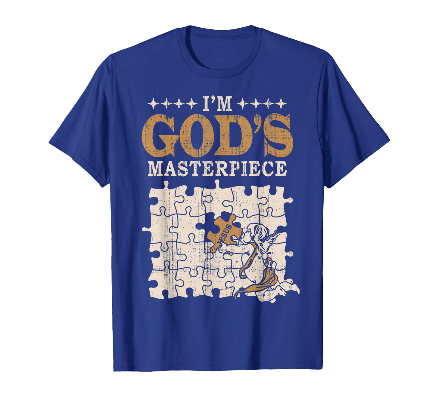 Deboras a la Conquista God's Masterpiece Puzzle Piece Jesus T-Shirt