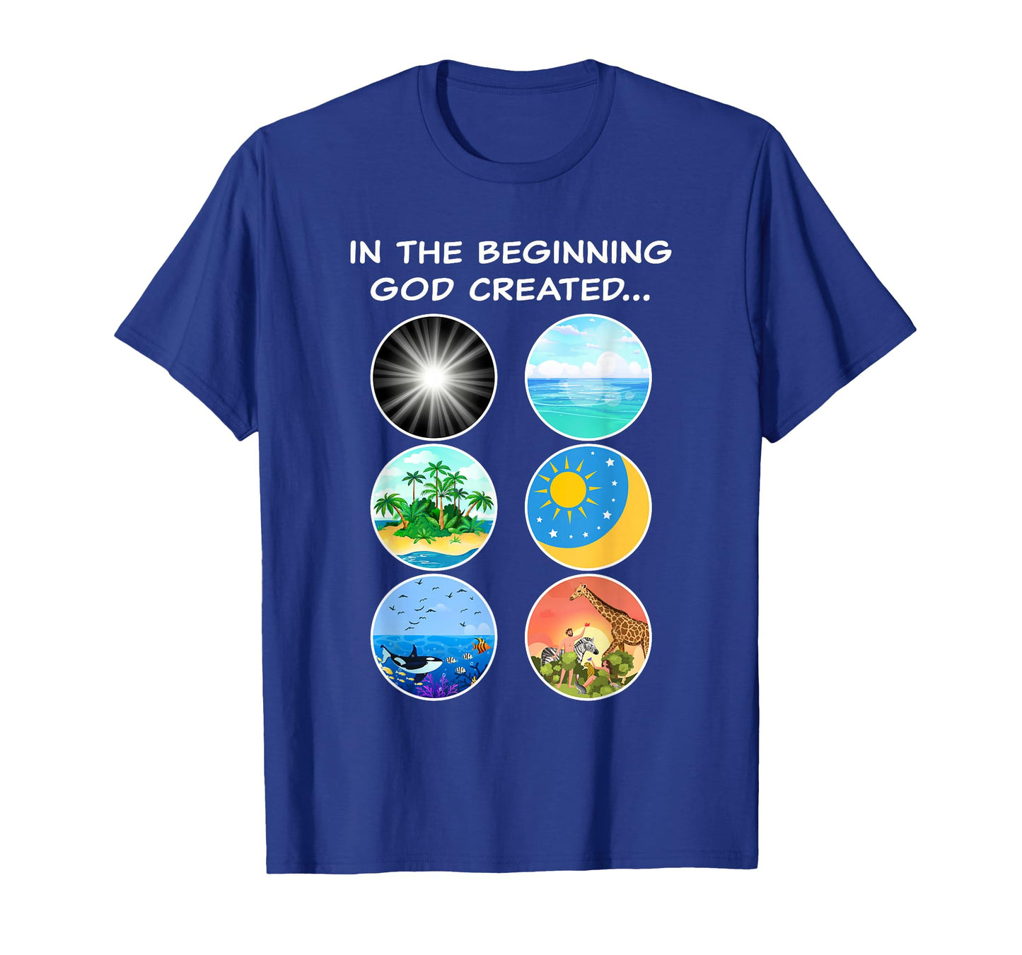 In The Beginning GOD Created: School Teacher & Kids Creation T-Shirt