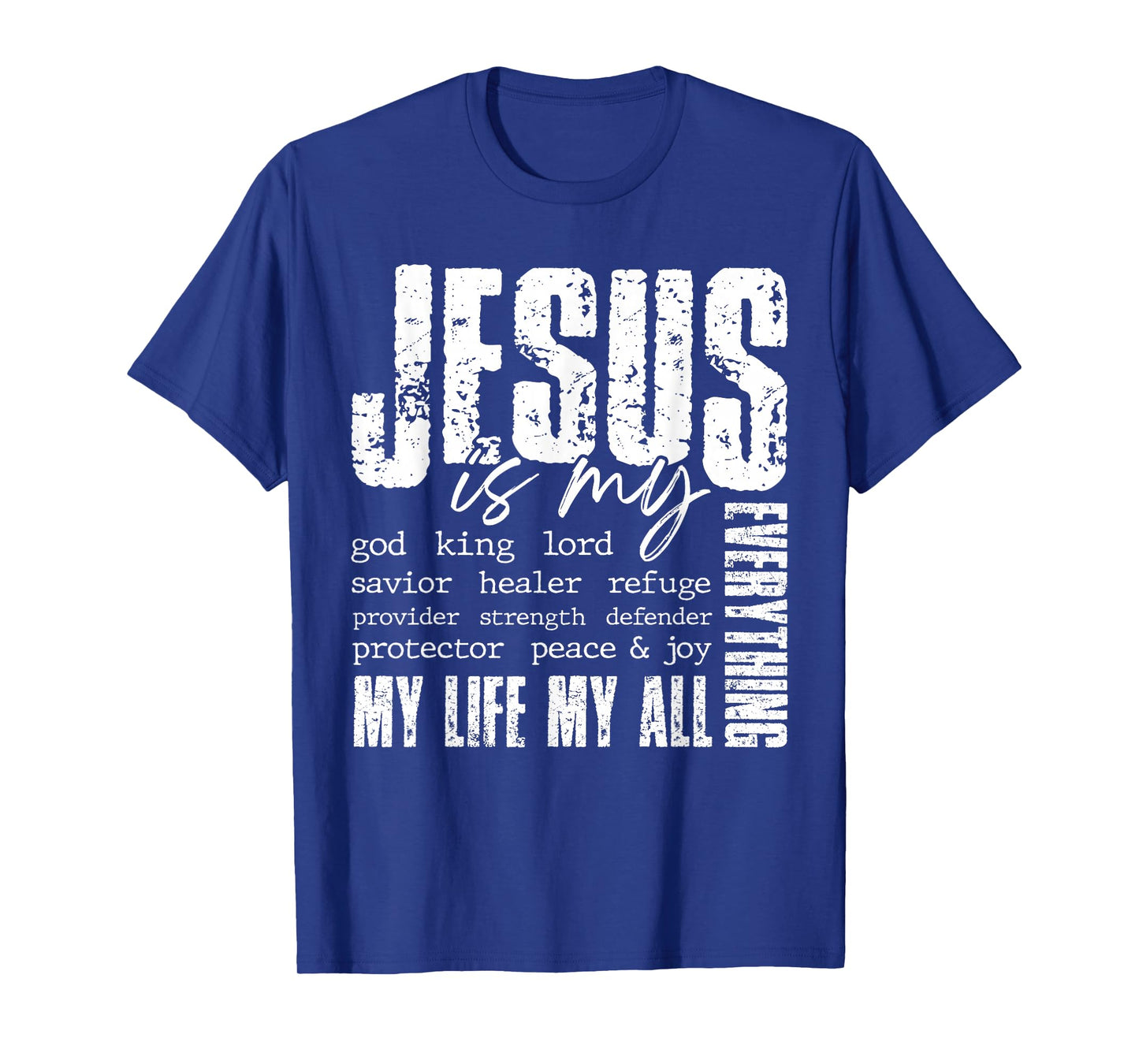 God Jesus is My King Lord Savior Cross Religious Christians T-Shirt