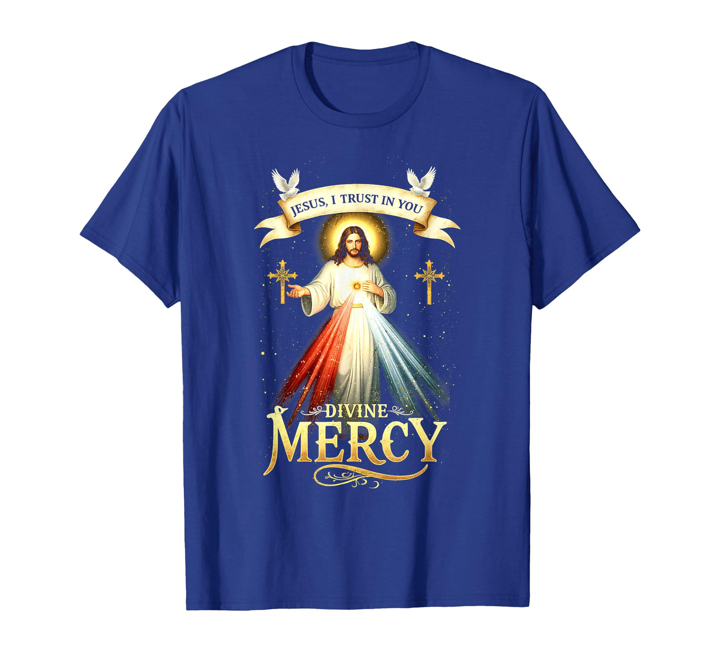 Jesus I Trust In You Divine Mercy Catholic Christian Jesus T-Shirt